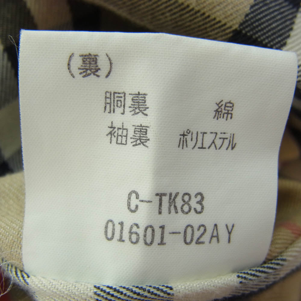 BURBERRY バーバリー D080-030-41 BURBERRYS バーバリーズ 裏地ノバチェック柄ウールライナー付属 ステンカラーコート ベージュ系【中古】