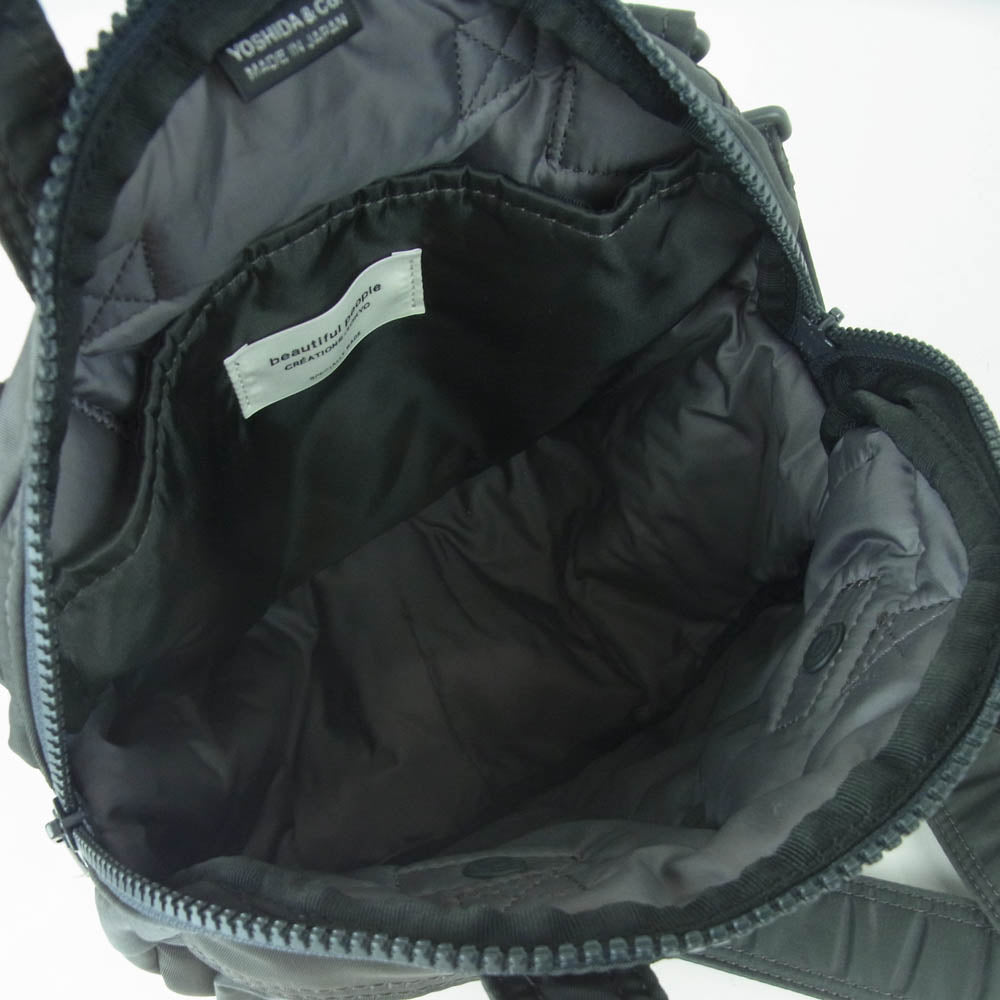 PORTER ポーター beautiful people bp helmet bag POTR ビューティフルピープル ヘルメット ショルダー バッグ グレー系【美品】【中古】