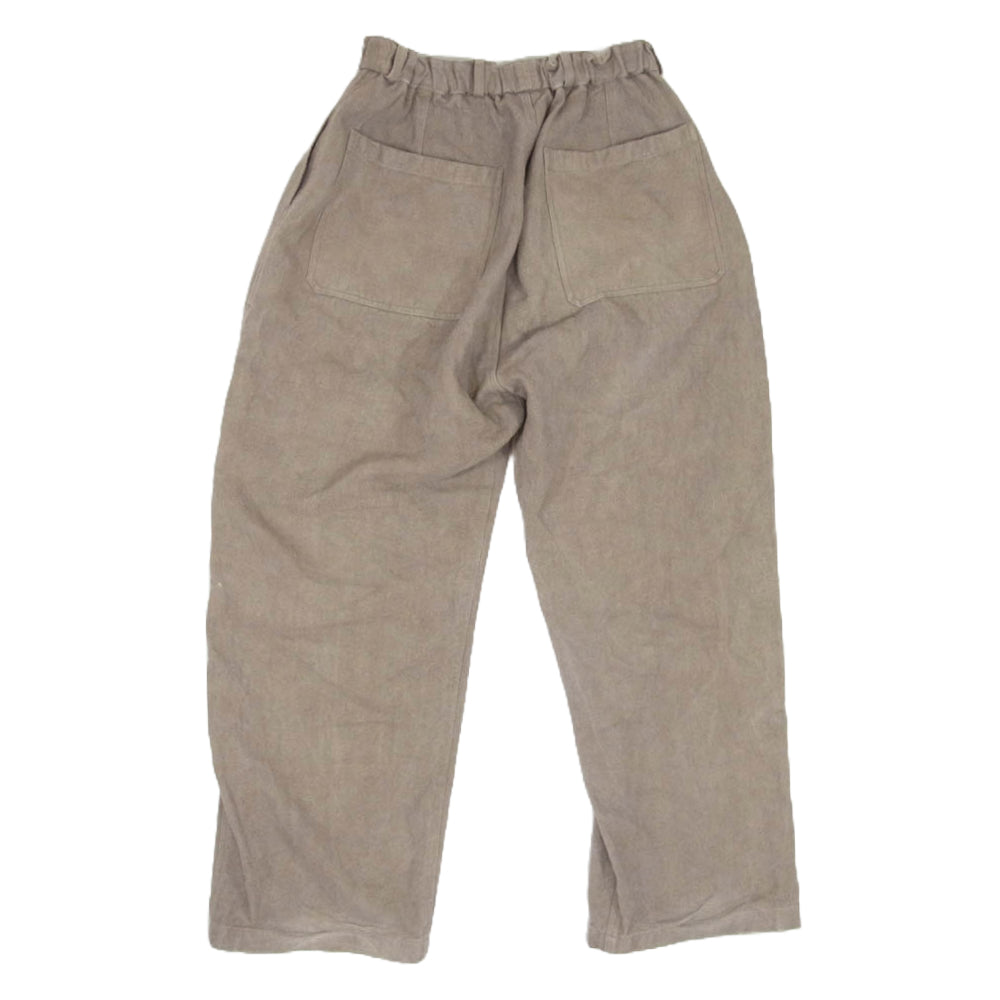 ミッタン 2024AW PT-92 製品染め 亜麻苧麻ワイド リネン ラミー ブラウン系 2【中古】