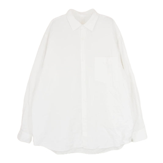 COMOLI コモリ 23AW Y03-02001 コットン レギャラ―カラー 長袖 ドレス シャツ コモリシャツ ホワイト系 3【中古】