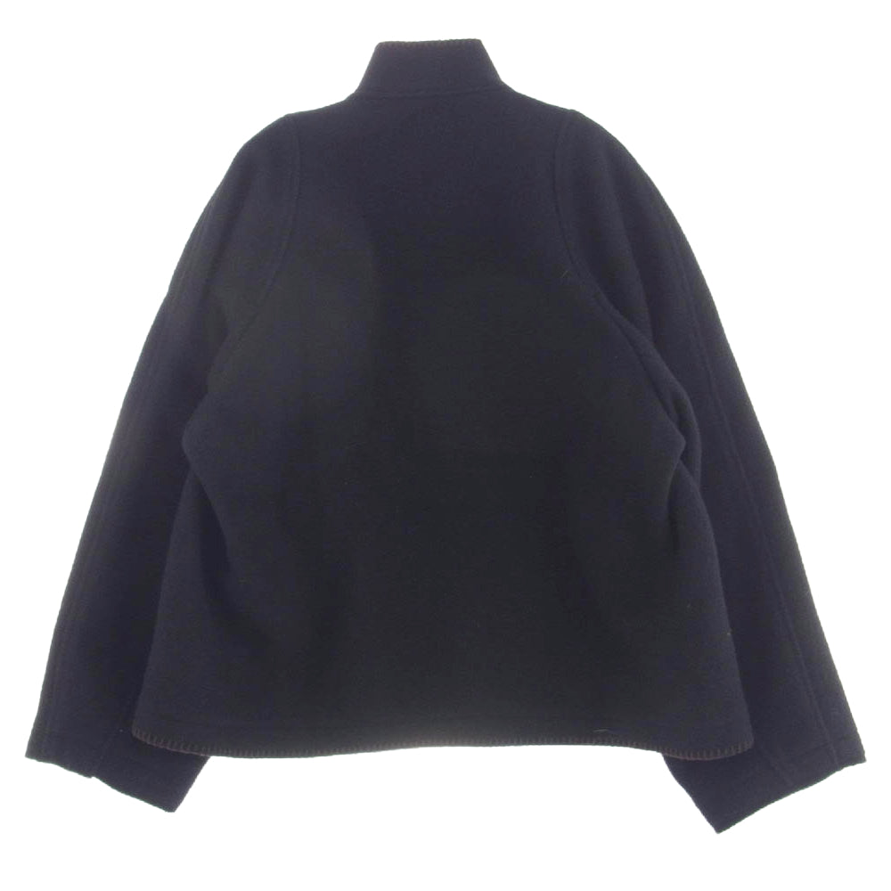 スリーマン BLANKET JACKET ウール ブランケット ステッチ ジャケット ブラック系 M【中古】