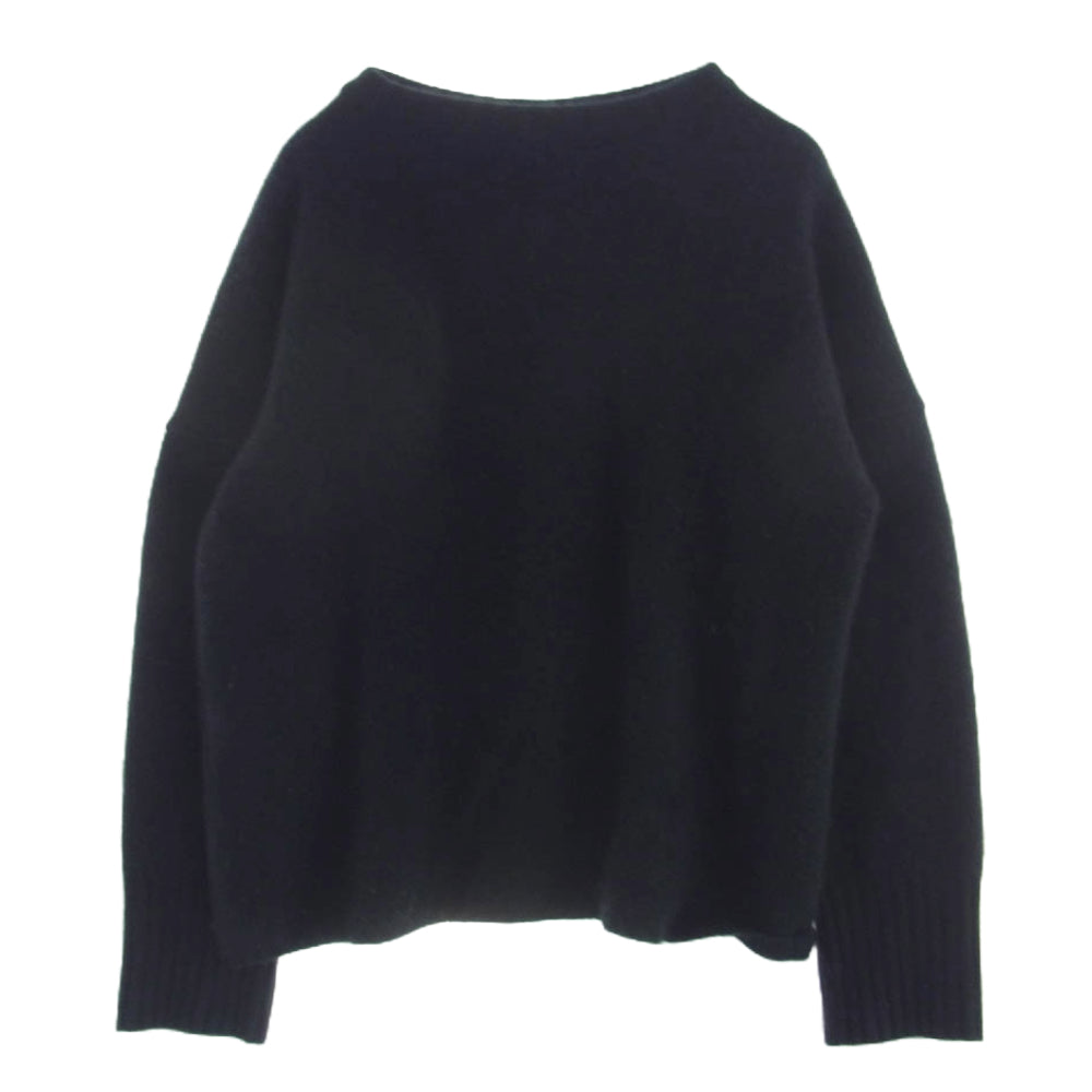 インディゴ エイエム CASHMERE GUERNSEY TOP CASHMERE series カシミヤシリーズ ガンジー カシミア ニット セーター トップ JET ジェット モスグリーン系 46【美品】【中古】