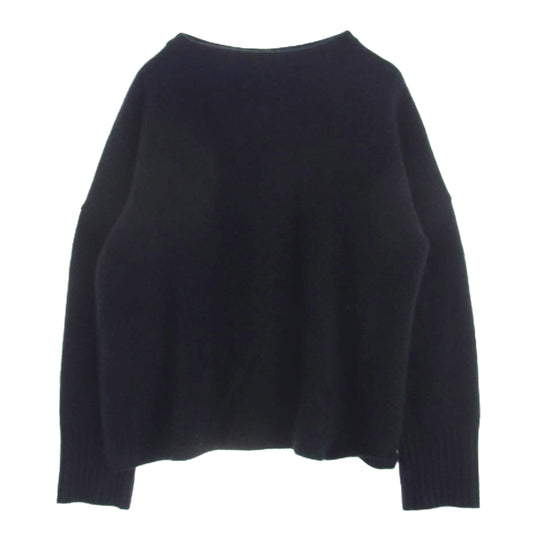 インディゴ エイエム CASHMERE GUERNSEY TOP CASHMERE series カシミヤシリーズ ガンジー カシミア ニット セーター トップ JET ジェット モスグリーン系 46【美品】【中古】