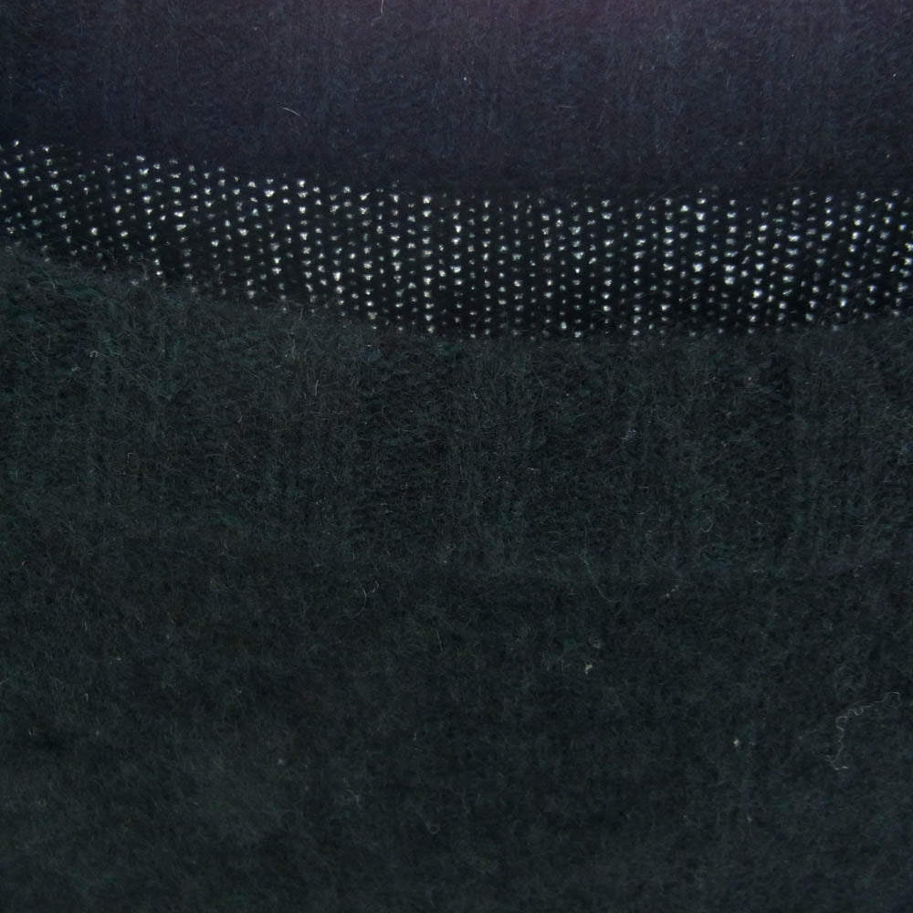 インディゴ エイエム CASHMERE GUERNSEY TOP CASHMERE series カシミヤシリーズ ガンジー カシミア ニット セーター トップ JET ジェット モスグリーン系 46【美品】【中古】