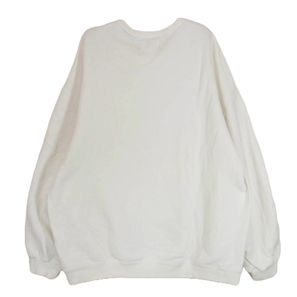 yoko sakamoto ヨーコサカモト オーバーサイズ クルーネック 丸首 無地 スウェット シャツ ホワイト系 M【中古】