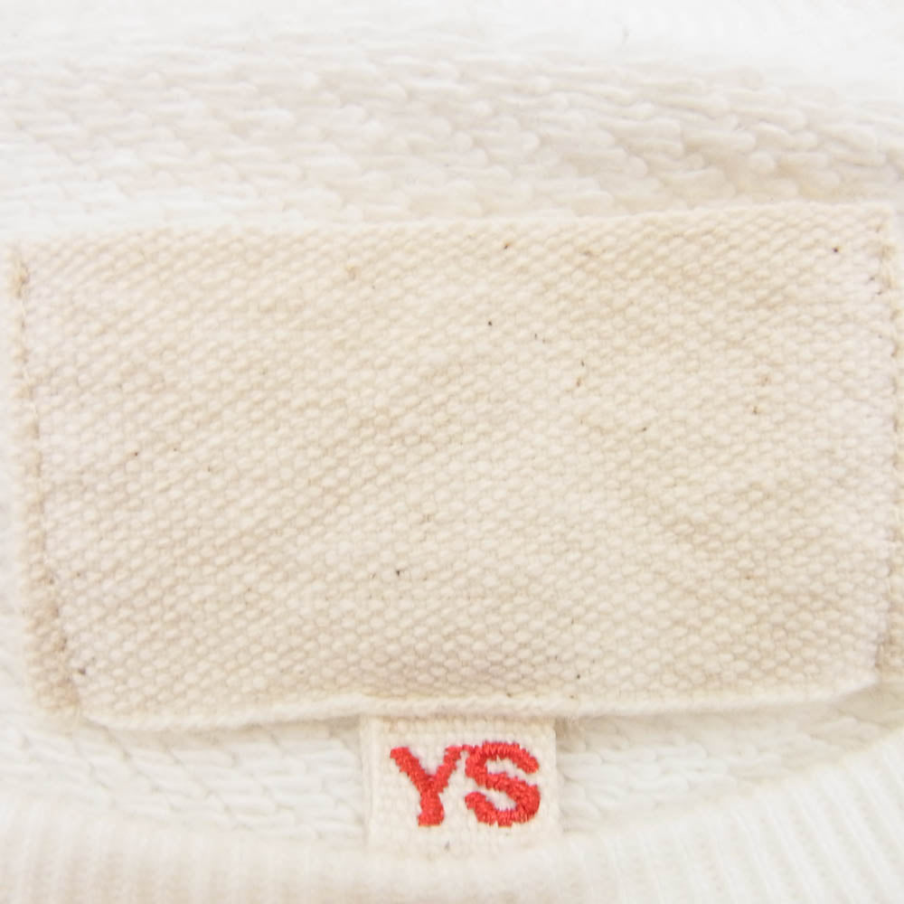 yoko sakamoto ヨーコサカモト オーバーサイズ クルーネック 丸首 無地 スウェット シャツ ホワイト系 M【中古】