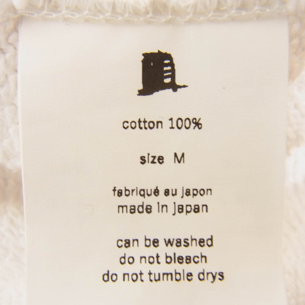 yoko sakamoto ヨーコサカモト オーバーサイズ クルーネック 丸首 無地 スウェット シャツ ホワイト系 M【中古】