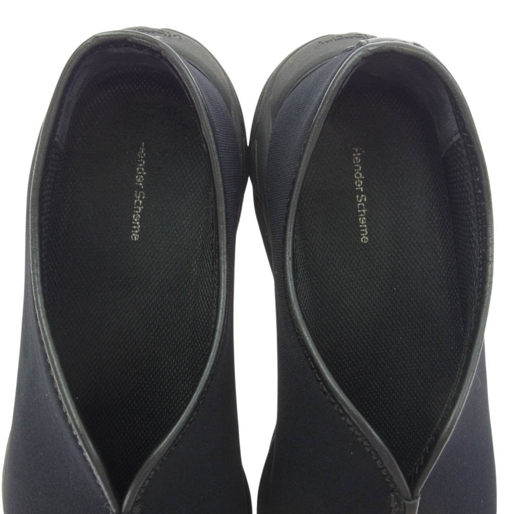 Hender Scheme エンダースキーマ mj-s-kgf Kung fu ローカット スニーカー カンフーシューズ ブラック系 42【中古】