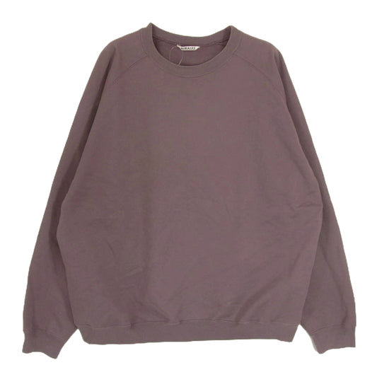 AURALEE オーラリー 21SS A21SP02GU SUPER SOFT SWEAT BIG P/O スーパー ソフト ビッグシルエット スウェット パープル系 5【中古】