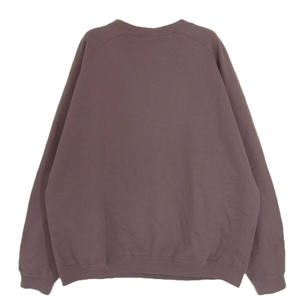AURALEE オーラリー 21SS A21SP02GU SUPER SOFT SWEAT BIG P/O スーパー ソフト ビッグシルエット スウェット パープル系 5【中古】