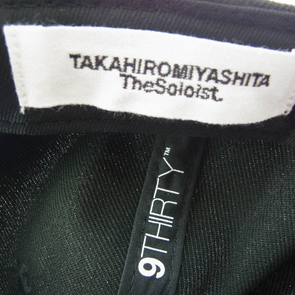 TAKAHIRO MIYASHITA The SoloIst. タカヒロミヤシタザソロイスト × NEW ERA FW24 9Thirty CAP ニューエラ キャップ ブラック系【極上美品】【中古】