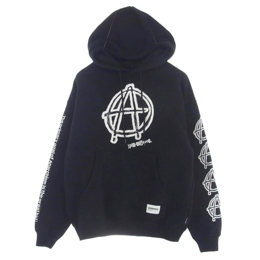 NEIGHBORHOOD ネイバーフッド 242UWAJN-CSM01S NH X ANARCHIC ADJUSTMENT.SWEAT HOODIE LS アナーキック アジャストメント スウェット パーカー ブラック系 S【美品】【中古】