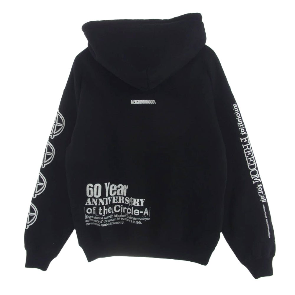 NEIGHBORHOOD ネイバーフッド 242UWAJN-CSM01S NH X ANARCHIC ADJUSTMENT.SWEAT HOODIE LS アナーキック アジャストメント スウェット パーカー ブラック系 S【美品】【中古】