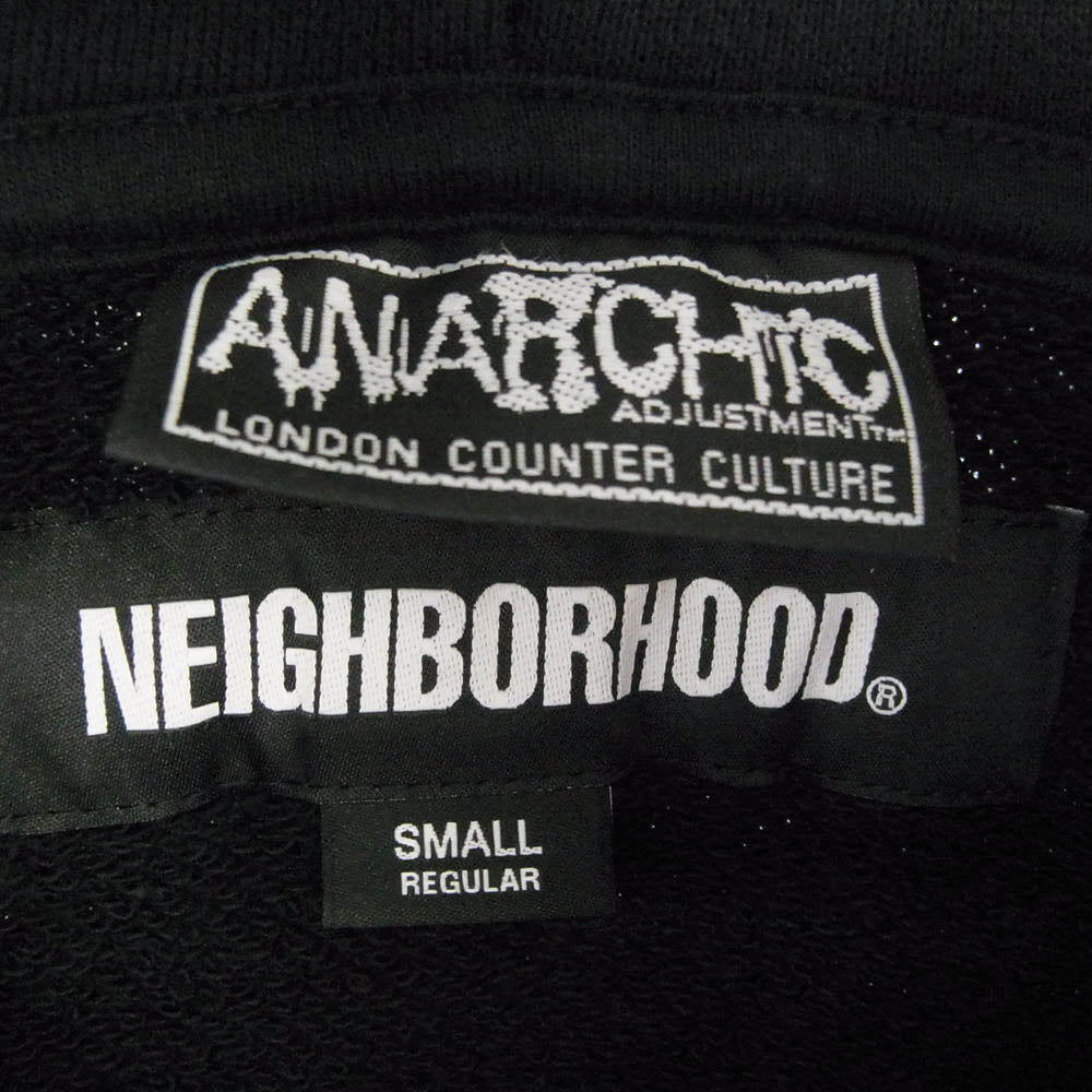 NEIGHBORHOOD ネイバーフッド 242UWAJN-CSM01S NH X ANARCHIC ADJUSTMENT.SWEAT HOODIE LS アナーキック アジャストメント スウェット パーカー ブラック系 S【美品】【中古】
