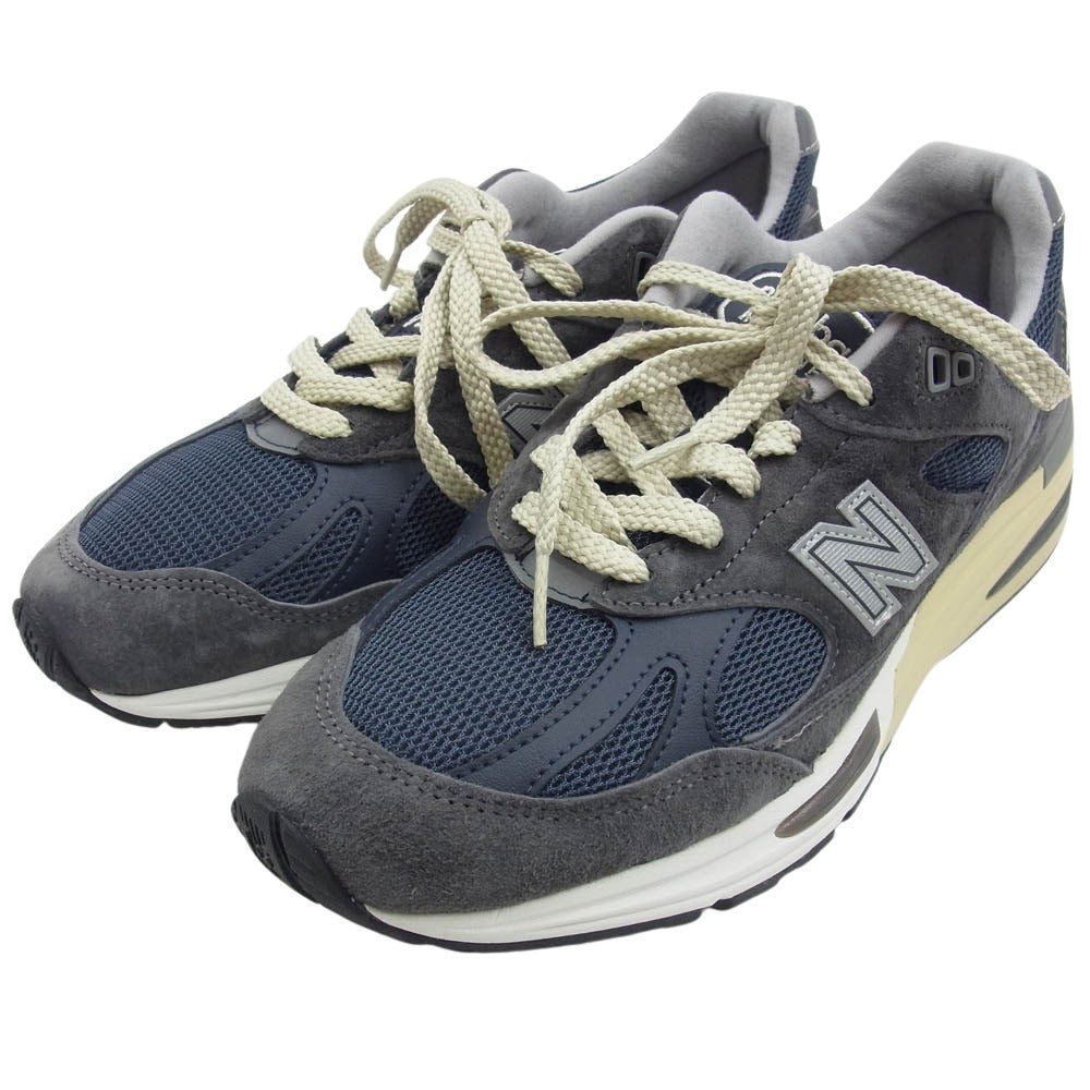 NEW BALANCE ニューバランス Made in UK 英国製 U991GG2 スニーカー ランニングシューズ グレー系 US7.5D【中古】