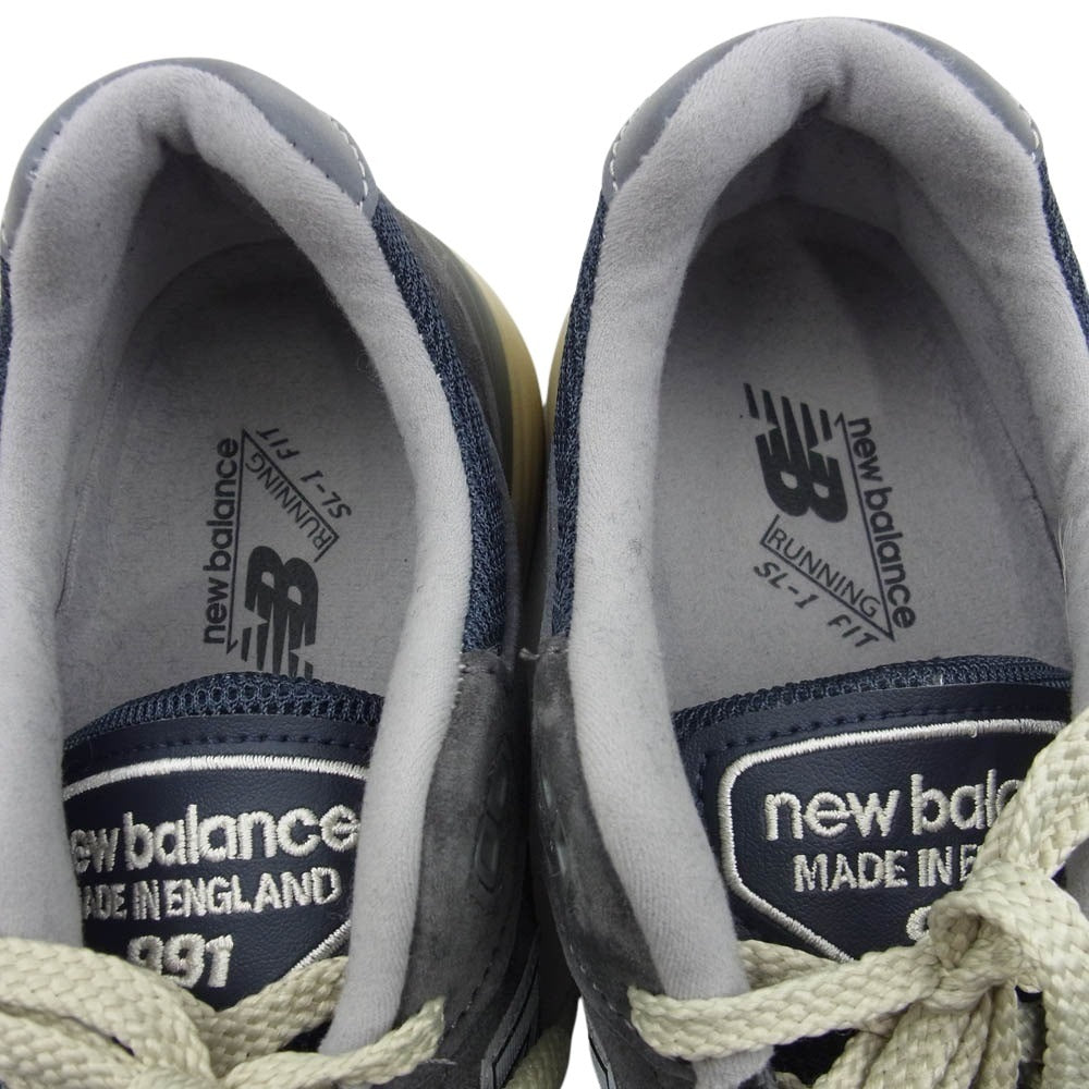 NEW BALANCE ニューバランス Made in UK 英国製 U991GG2 スニーカー ランニングシューズ グレー系 US7.5D【中古】
