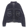 NEIGHBORHOOD ネイバーフッド 24AW 242PGPGN-KNM01 NH X PHINGERIN . PG1 SAVAGE KNIT フィンガリン ニット ジャケット ブラック系 S【美品】【中古】