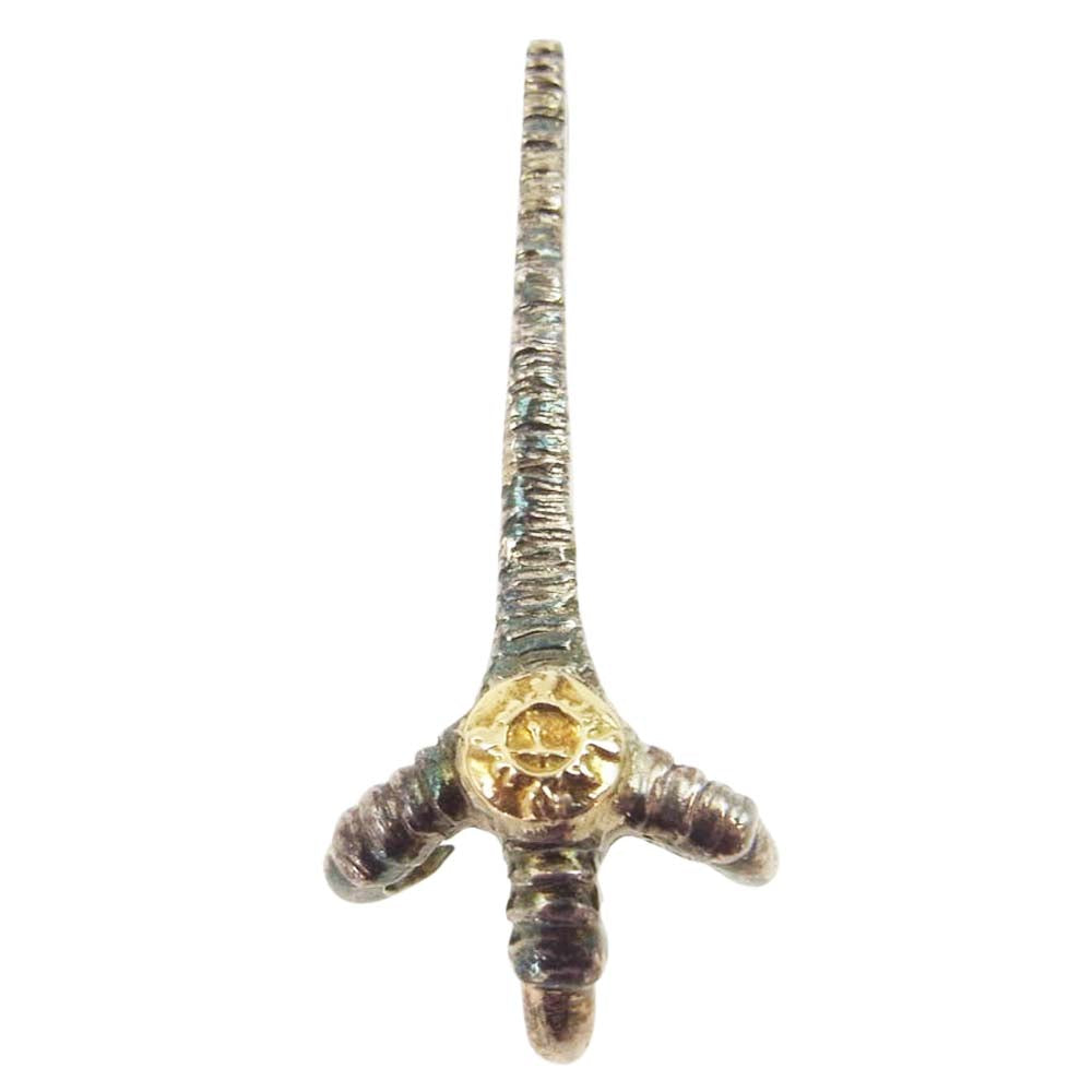 FIRST ARROW's ファーストアローズ K18付 イーグル グラブ ペンダントトップ シルバー系 ゴールド系【中古】