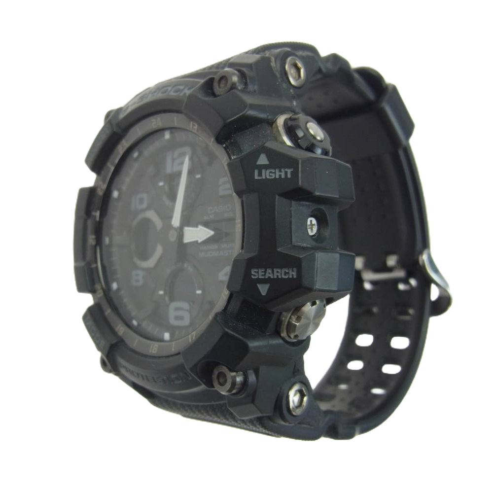 CASIO G-SHOCK カシオ ジーショック 5561 MUDMASTER GWG-100 マッドマスター アナログ デジタル 電波ソーラー 腕時計 ブラック系【中古】