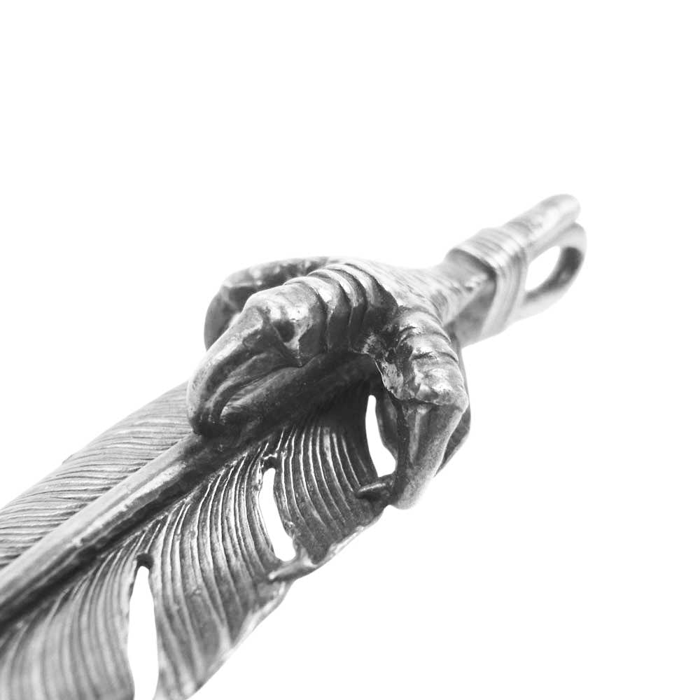 FIRST ARROW's ファーストアローズ 爪付き イーグル グラブクロー フェザー ペンダントトップ 右向き Large シルバー系【中古】