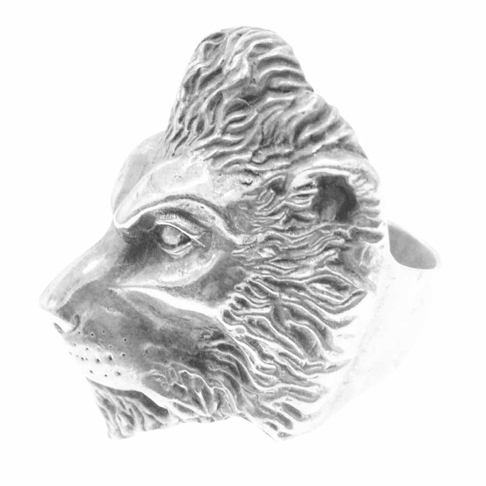 CRAZY PIG クレイジーピッグ CP931 LION HEAD RING ライオン ヘッド リング 23号 シルバー系 23号【中古】