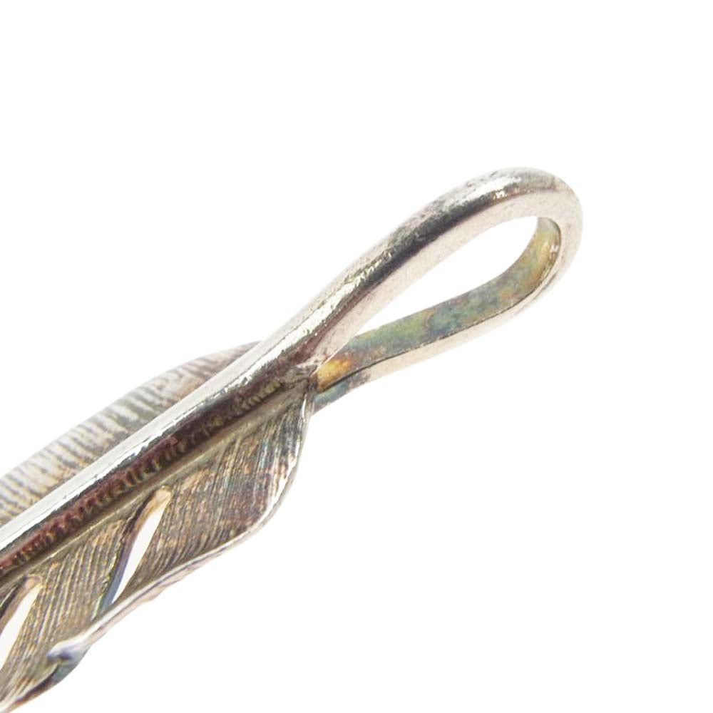 FIRST ARROW's ファーストアローズ ターコイズ付 フェザー ペンダント トップ 右向き シルバー系【中古】