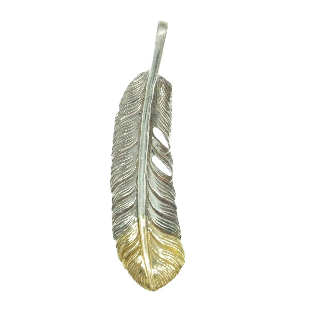 ARIZONA FREEDOM アリゾナフリーダム 先金 フェザー ペンダント トップ 右向き【中古】