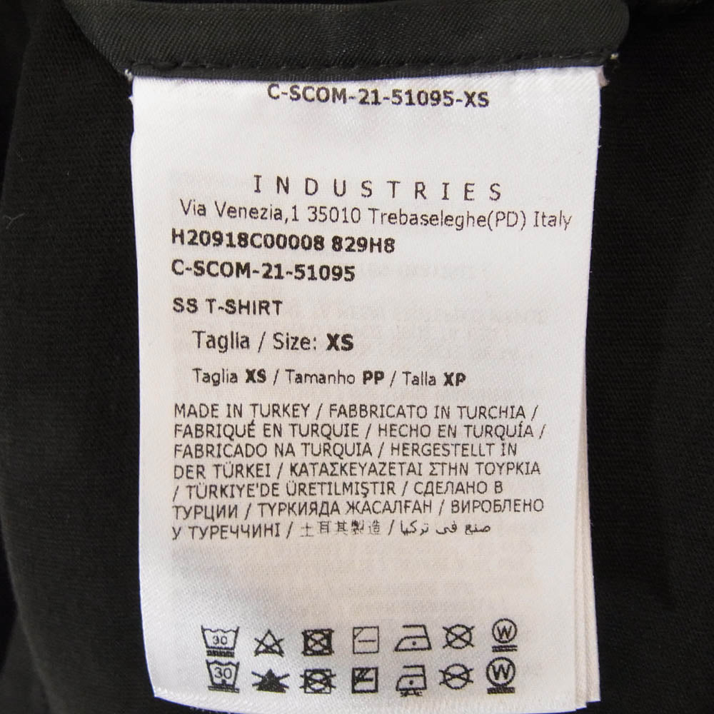 MONCLER モンクレール H20918C00008 ss t-shirt ロゴ 半袖 Tシャツ ブラック系 XS【中古】