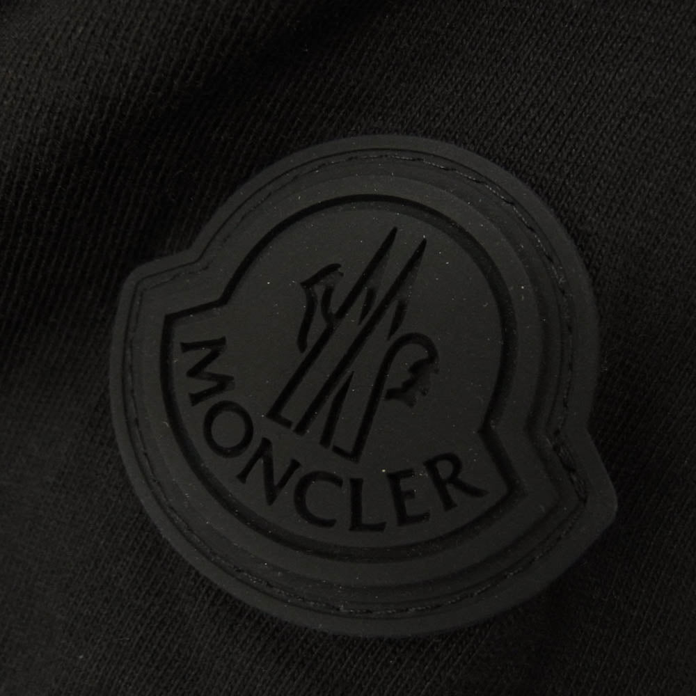 MONCLER モンクレール H20918C00008 ss t-shirt ロゴ 半袖 Tシャツ ブラック系 XS【中古】