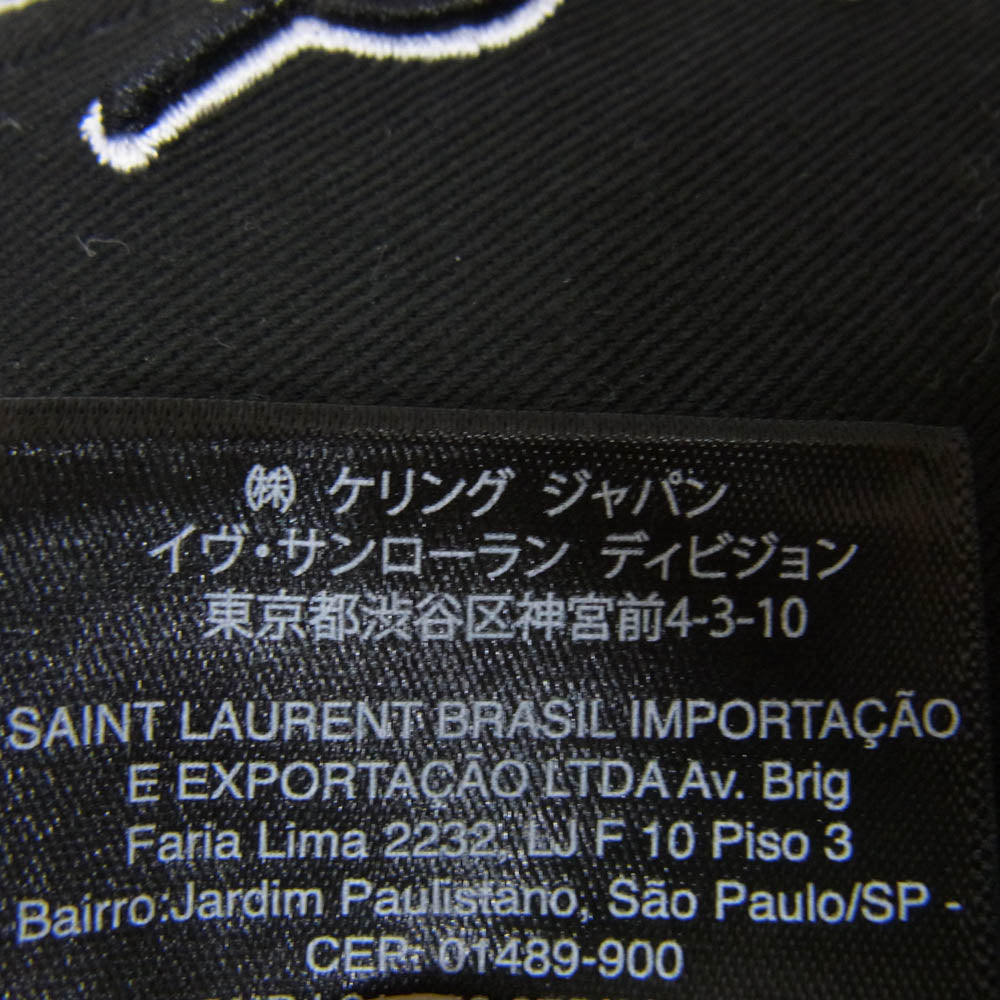 SAINT LAURENT サンローラン New Era ニューエラ YSL モノグラム キャップ ブラック系【中古】