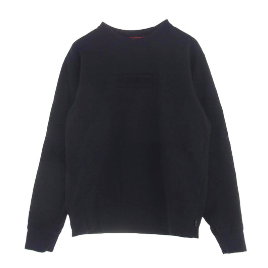 Supreme シュプリーム 20SS Cutout Logo Crewneck カットアウト ボックス ロゴ クルーネック スウェット ブラック系 M【中古】
