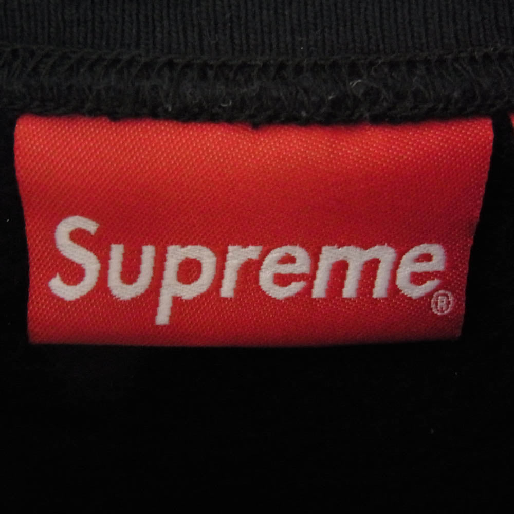 Supreme シュプリーム 20SS Cutout Logo Crewneck カットアウト ボックス ロゴ クルーネック スウェット ブラック系 M【中古】