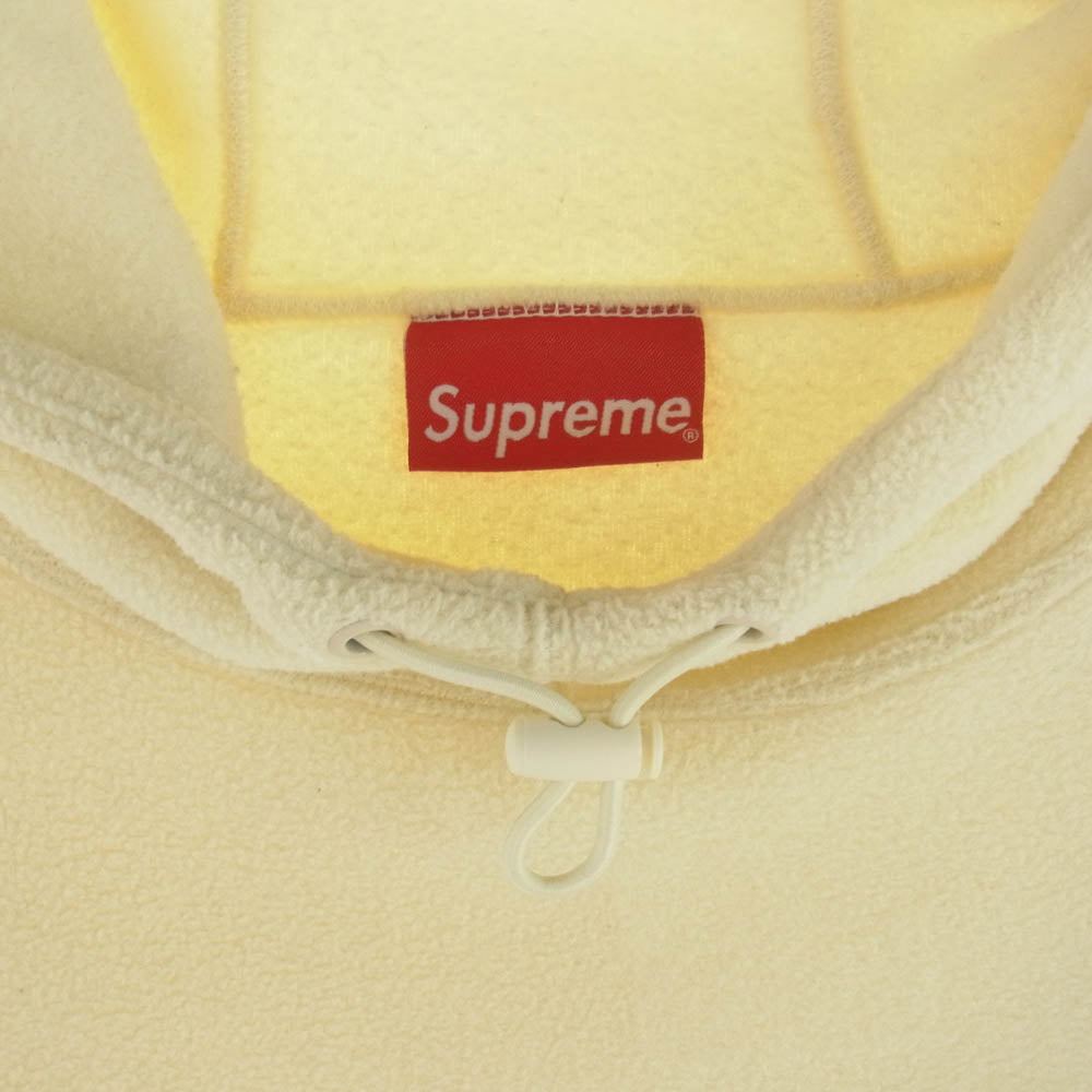 Supreme シュプリーム 20AW Polartec Hooded Sweatshirt ポーラテック フーディー スウェット パーカー オフホワイト系 M【中古】