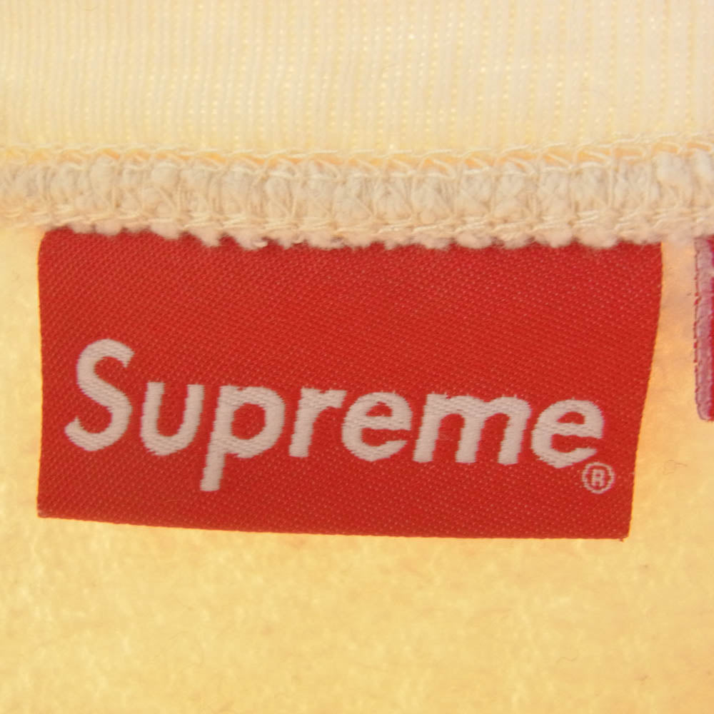 Supreme シュプリーム 18AW Box Logo Crewneck ボックスロゴ クルーネック スウェット オフホワイト系 M【中古】