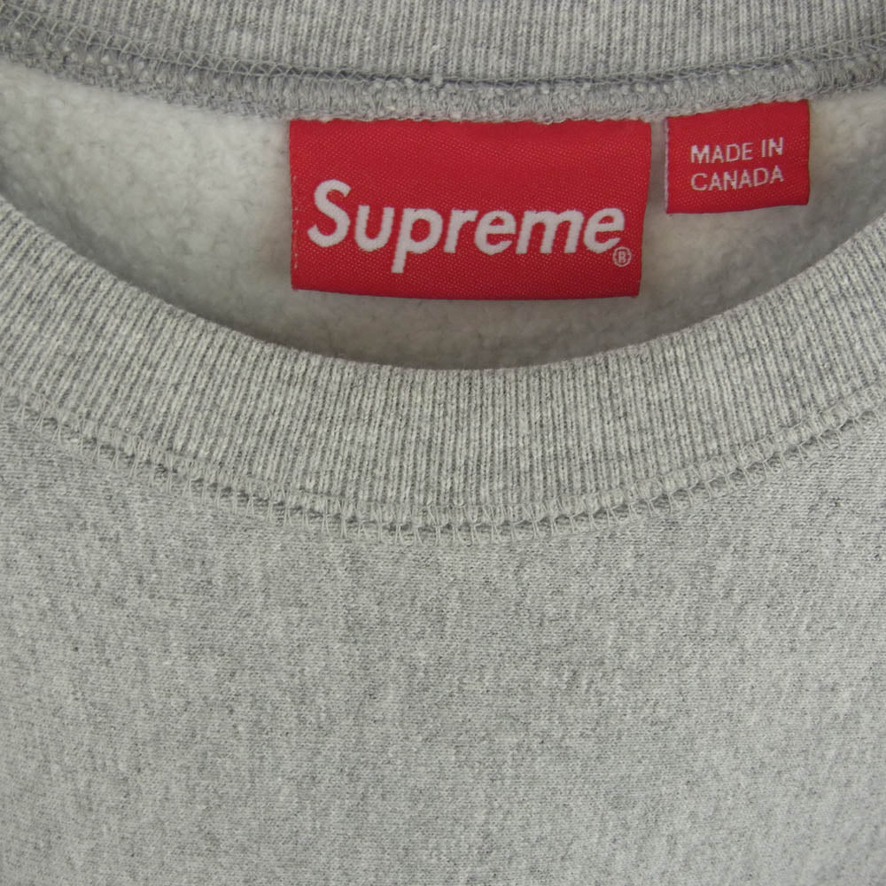 Supreme シュプリーム 15AW Box Logo Crewneck ボックスロゴ クルーネック スウェット グレー グレー系 M【中古】