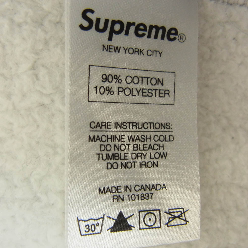 Supreme シュプリーム 15AW Box Logo Crewneck ボックスロゴ クルーネック スウェット グレー グレー系 M【中古】
