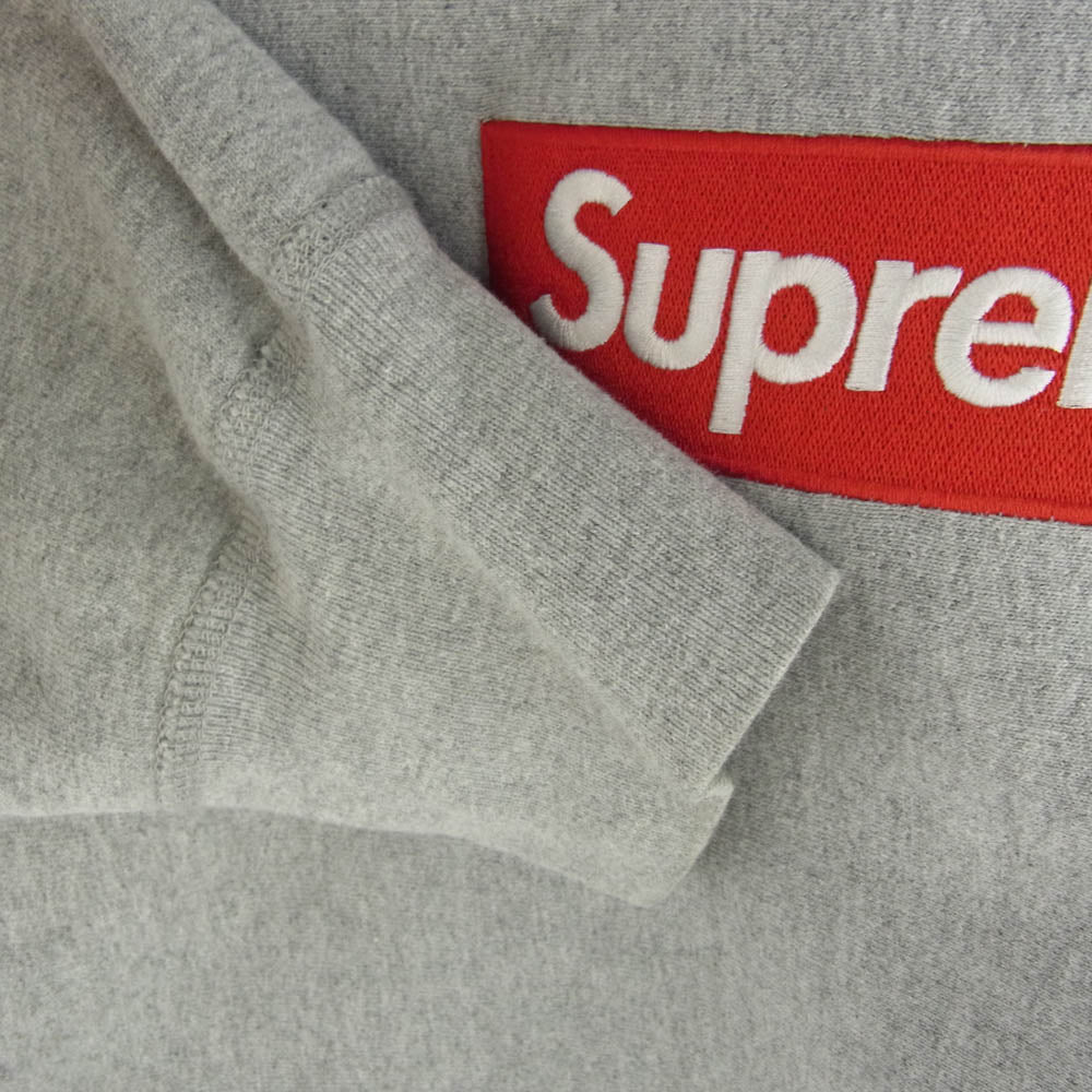 Supreme シュプリーム 15AW Box Logo Crewneck ボックスロゴ クルーネック スウェット グレー グレー系 M【中古】