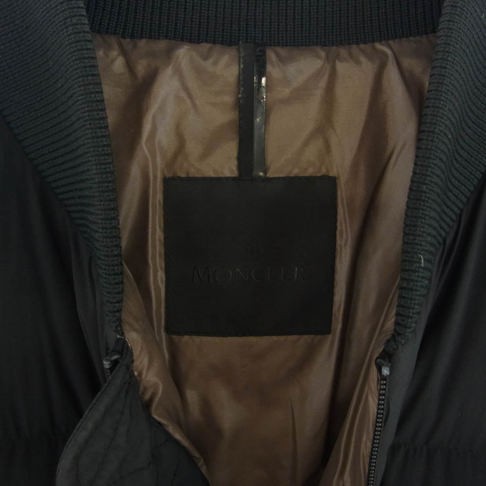 MONCLER モンクレール G20911A0002653132 BERLING ナイロン ダウン ボンバー ジャケット ブルゾン ブラック系 1【中古】