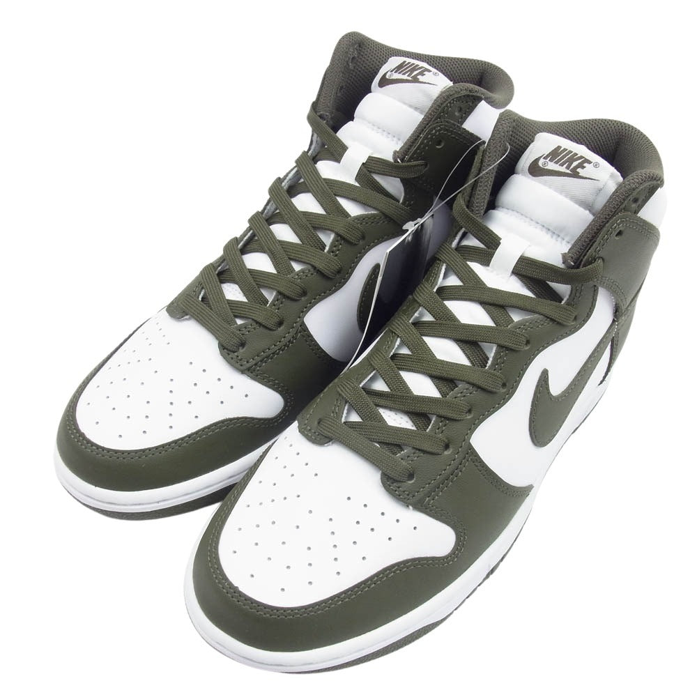 NIKE ナイキ DD1399-107 DUNK HIGH RETRO ダンクハイ レトロ チャンピオンシップカーキ ハイカット スニーカー カーキ系 ホワイト系 27cm【新古品】【未使用】【中古】