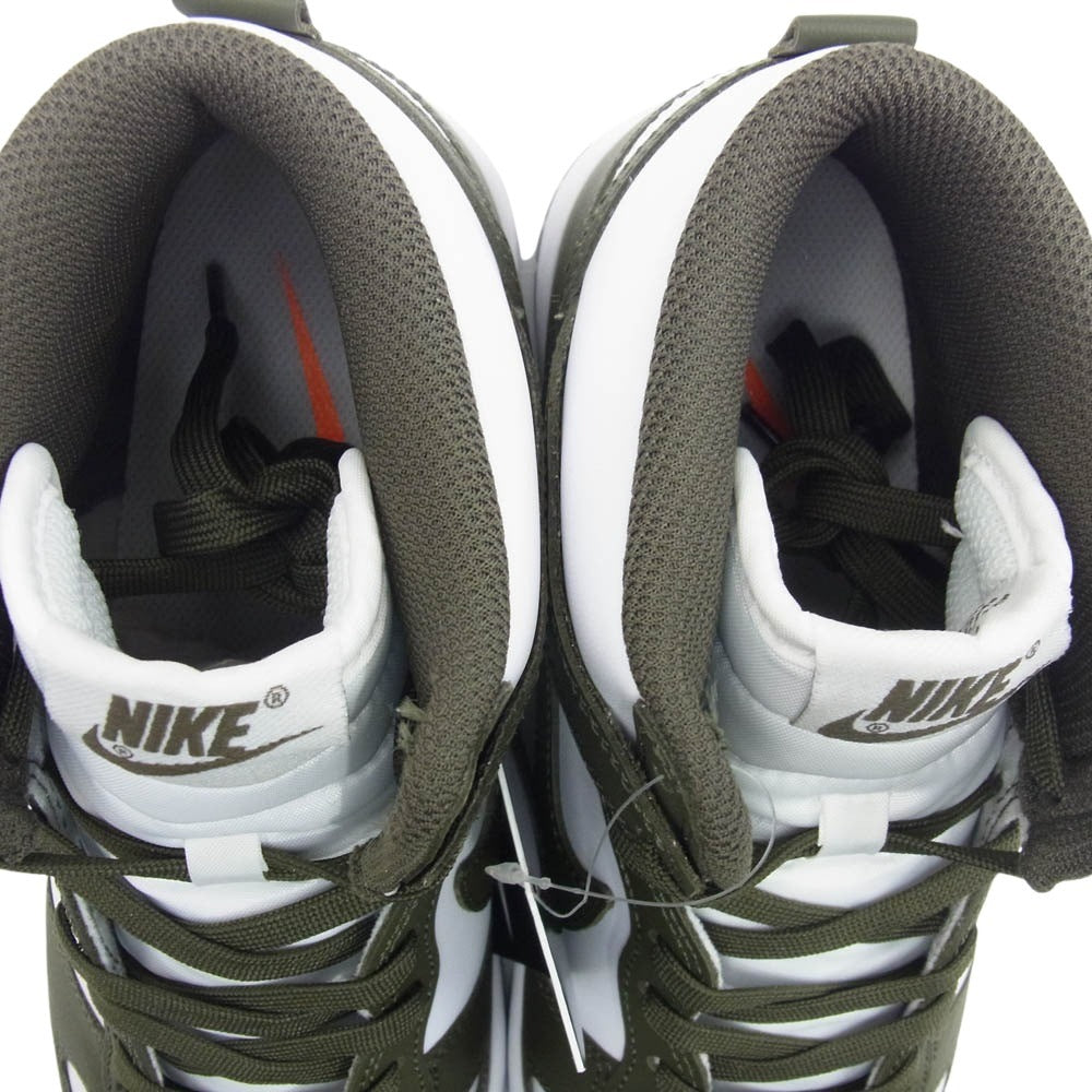 NIKE ナイキ DD1399-107 DUNK HIGH RETRO ダンクハイ レトロ チャンピオンシップカーキ ハイカット スニーカー カーキ系 ホワイト系 27cm【新古品】【未使用】【中古】