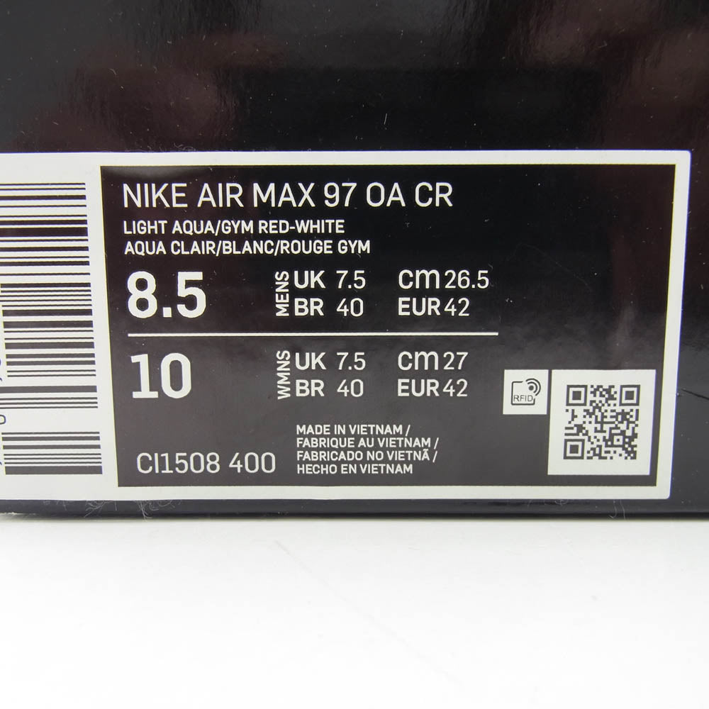 NIKE ナイキ CI1508-400 AIR MAX ON-AIR SHANGHAI 上海 エアマックス97 スニーカー ホワイト系 ライトブルー系 26.5cm【中古】
