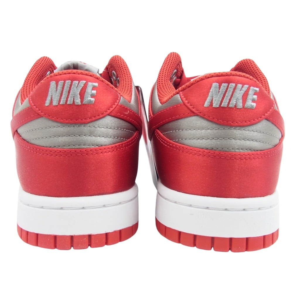 NIKE ナイキ DX5931-001 WMNS DUNK LOW UNLV SATIN MEDIUM GREY VARSITY ウィメンズ ダンクロー サテン ローカット スニーカー レッド系 27cm【新古品】【未使用】【中古】