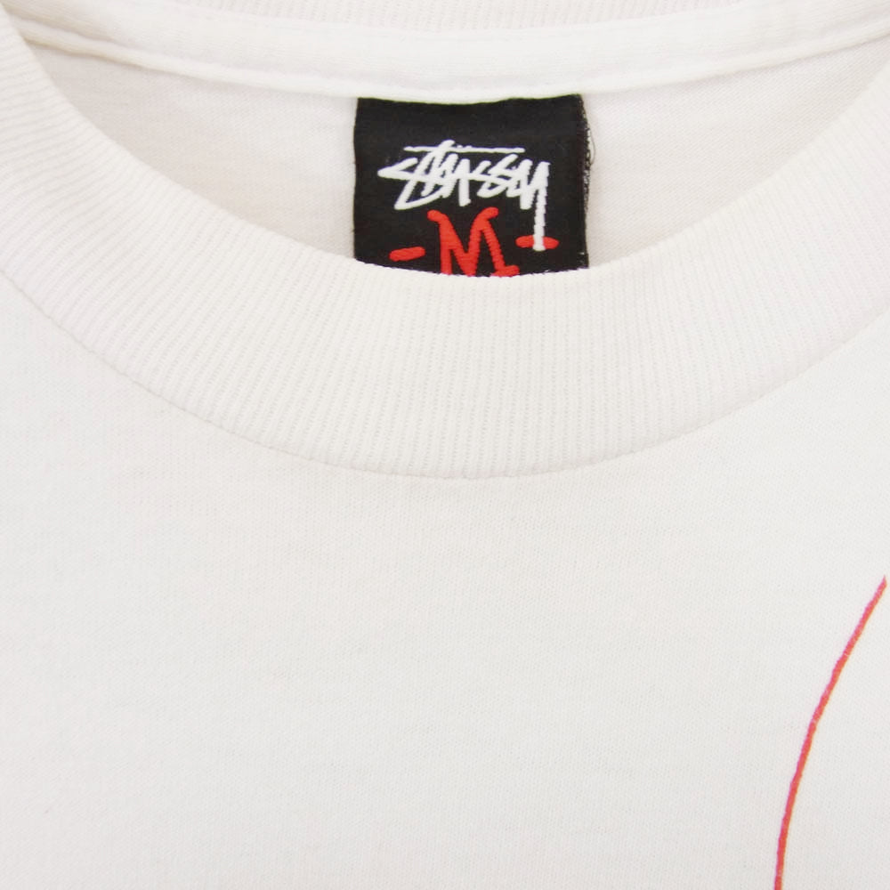 STUSSY ステューシー UNDEFEATED アンディーフィーテッド PLAY DIRTY プレイダーティ 半袖 Tシャツ ホワイト系 M【中古】