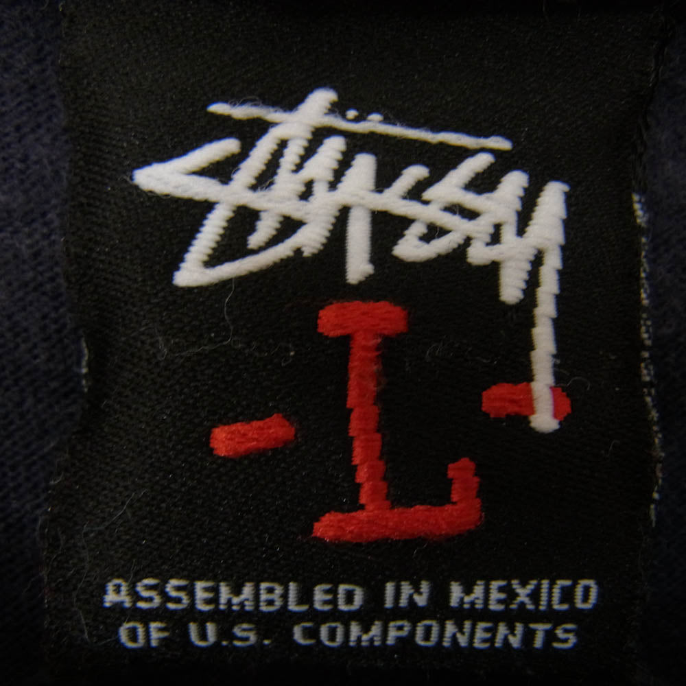 STUSSY ステューシー UNDEFEATED アンディーフィーテッド PLAY DIRTY プレイダーティ 半袖 Tシャツ ネイビー系 L【中古】