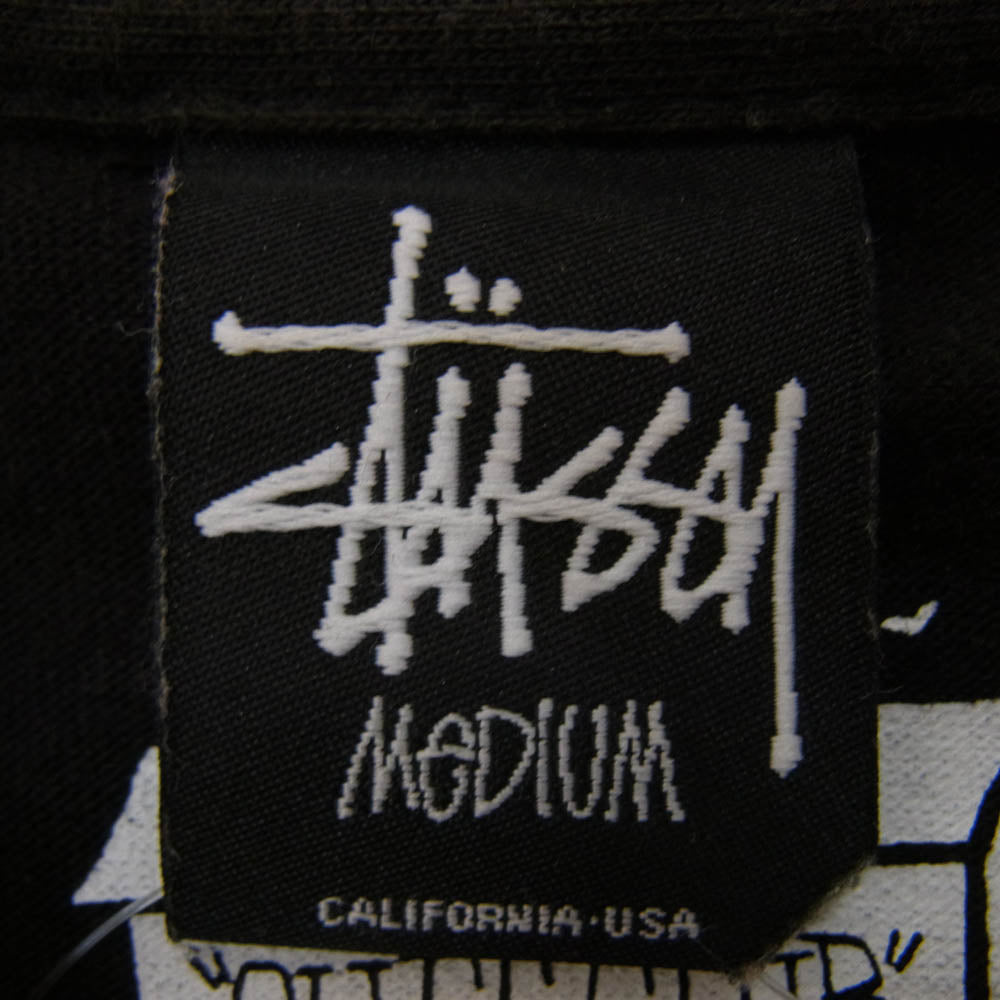 STUSSY ステューシー FRANK CULT CLUB フランクカルトクラブ フォトプリント 半袖 Tシャツ ブラック系 M【中古】