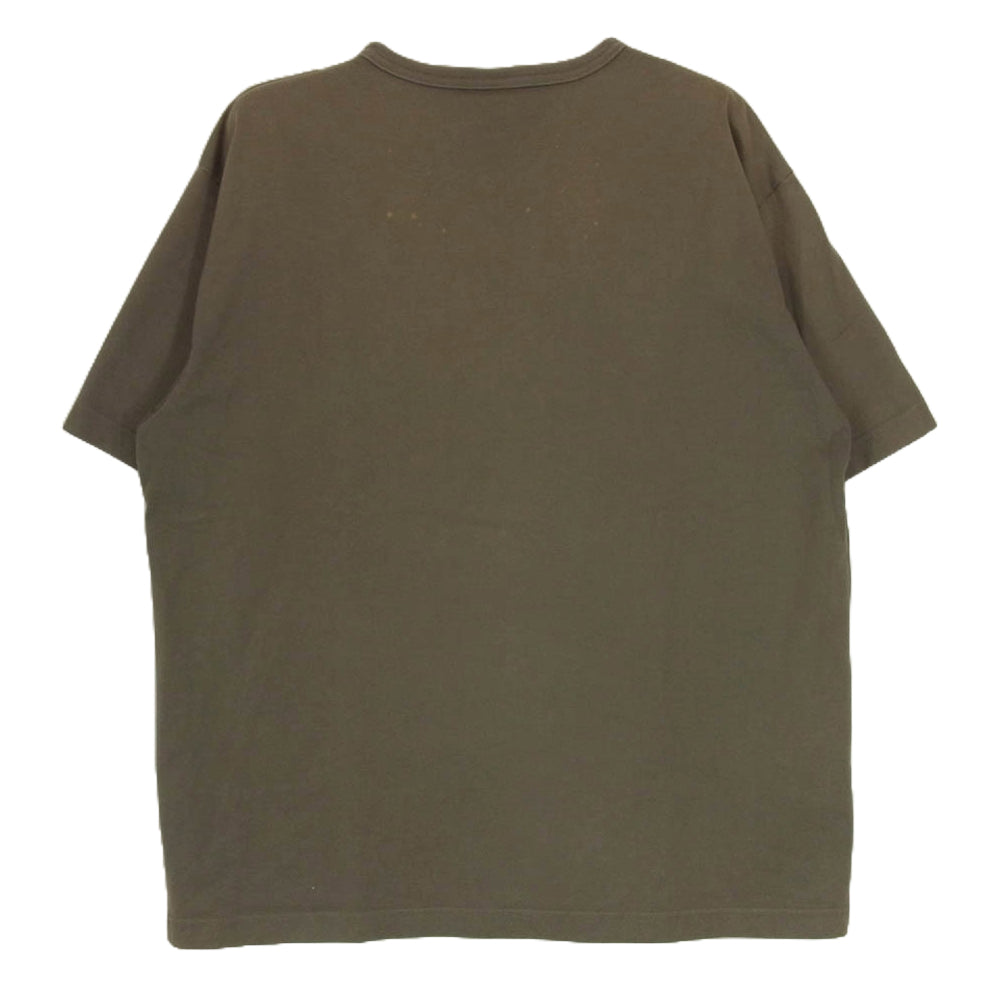 WTAPS ダブルタップス 181ATDT-CSM13 DESIGN WTVUA TEE ロゴプリント 半袖 Tシャツ カーキ系 01　【中古】