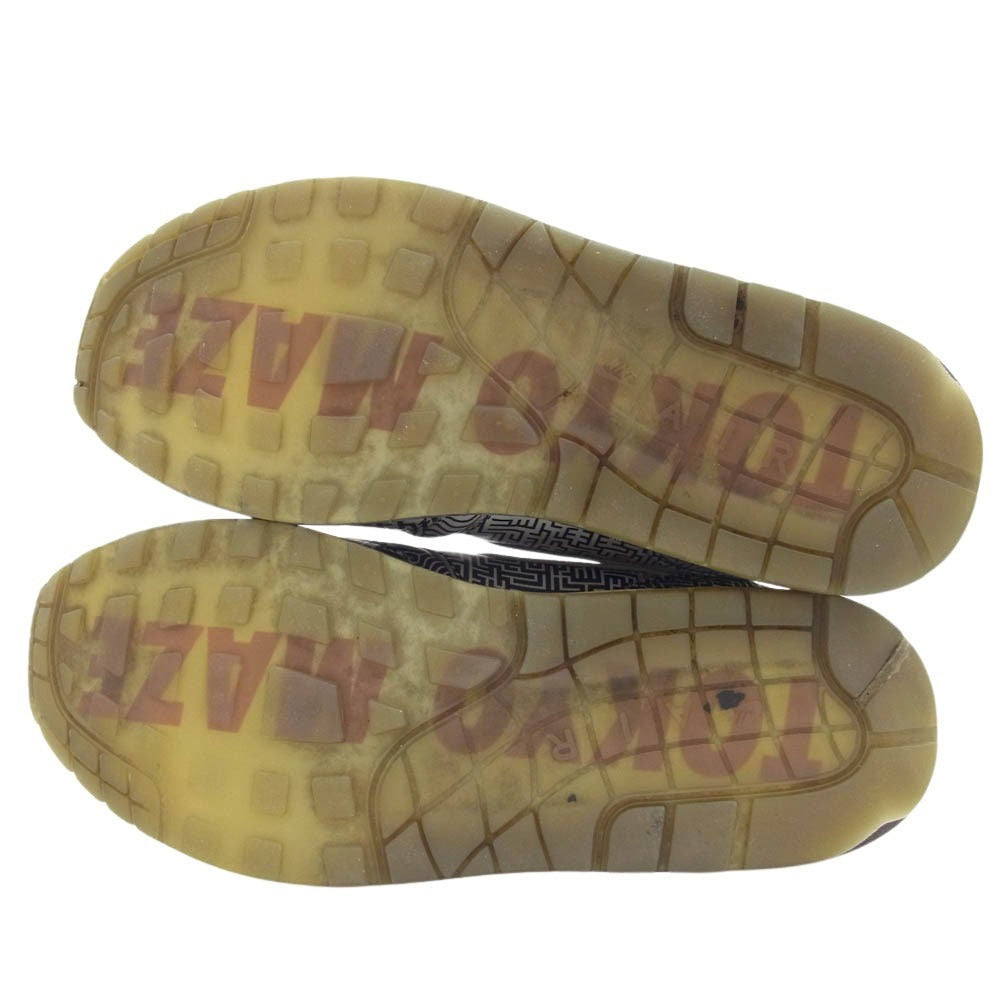 NIKE ナイキ CI1505-001 AIR MAX 1 OA YT TOKYO MAZE エアマックス トウキョウメイズ ローカット スニーカー ブラック系 グレー系 28cm【中古】