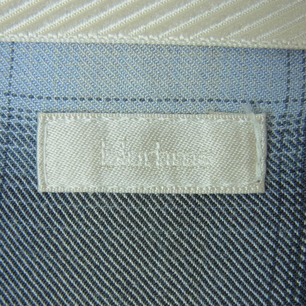 blurhms ブラームス 23SS BHS23S016 Rayon Check Shirt レーヨン オンブレ チェック 長袖 シャツ グレー系 2【中古】