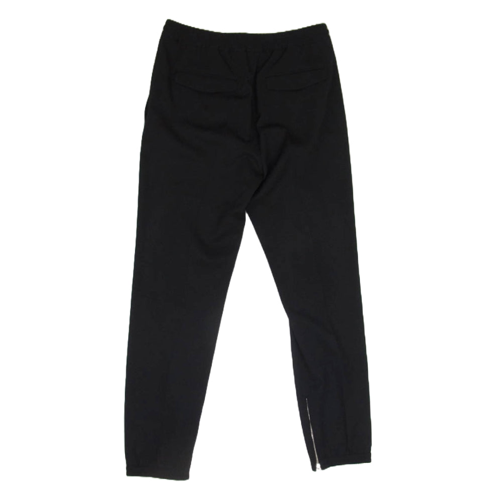DIOR HOMME ディオールオム 17SS 733C139E3576 WOOL JACQUARD PANTS ウールジャガード 裾ジップ イージー パンツ ブラック系 46【中古】