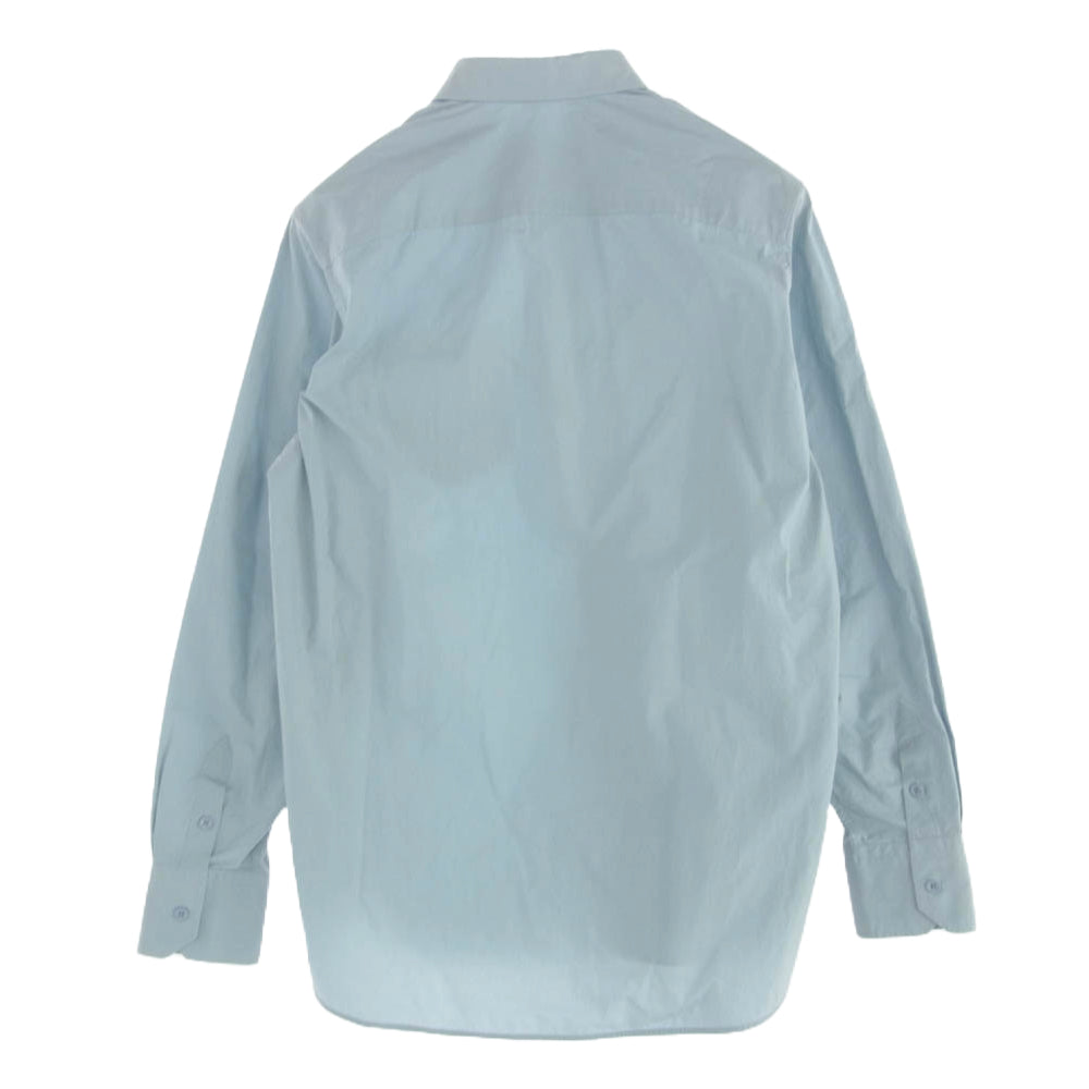 LOUIS VUITTON ルイ・ヴィトン 20SS JLF HIS95W Regular Shirts 変形襟 サイドスリット 長袖 シャツ ライトブルー系 XS【中古】